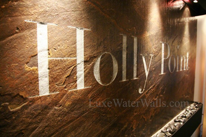 logo indoor water feature