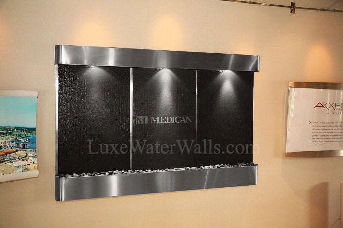 logo wall fountain